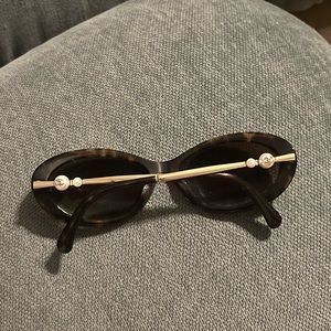 Chanel Acetate Pearl Sunglasses 5428-H Tortoise